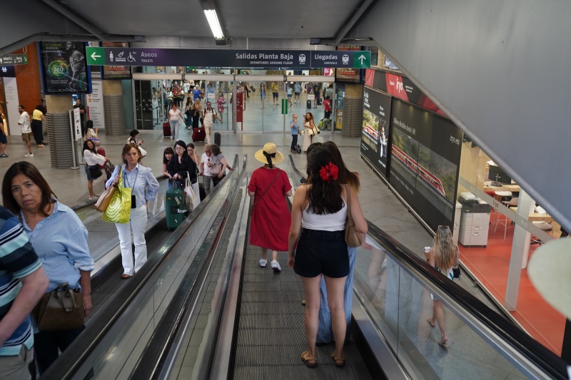 Inside Atocha Train Station