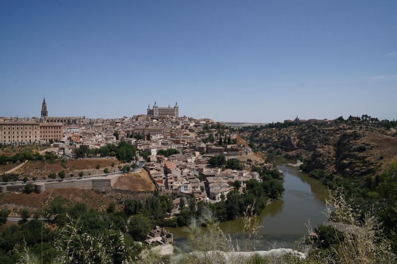 Toledo and Tajo river ( the longest river in Spain )