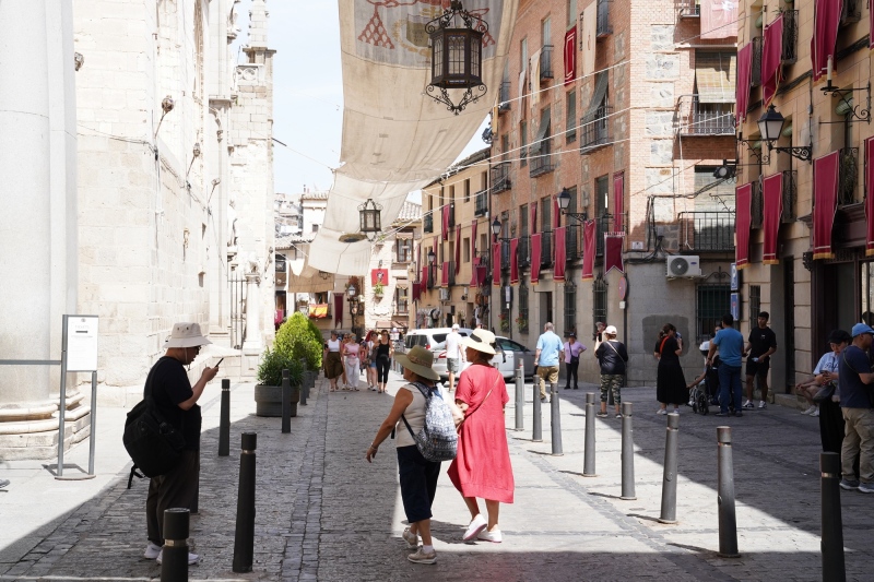 Outside the Toledo Cathedral