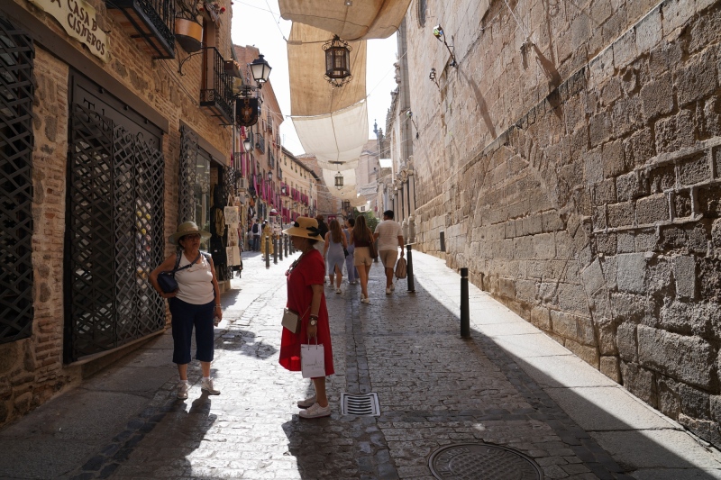 walking along the Cathedral