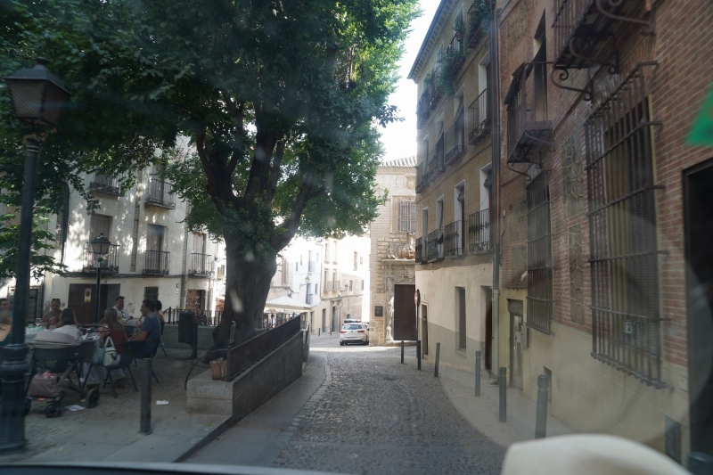 on our way to the train station