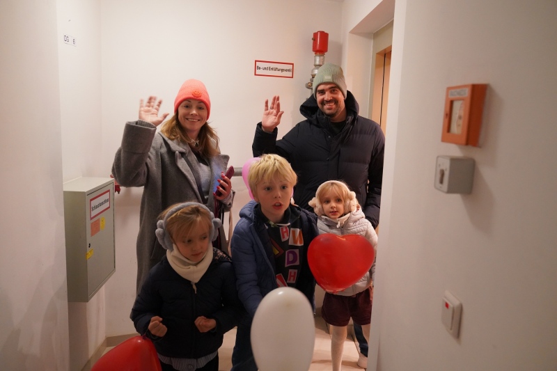 Christina, Laurenz and crew had to leave early - mother in law was waiting