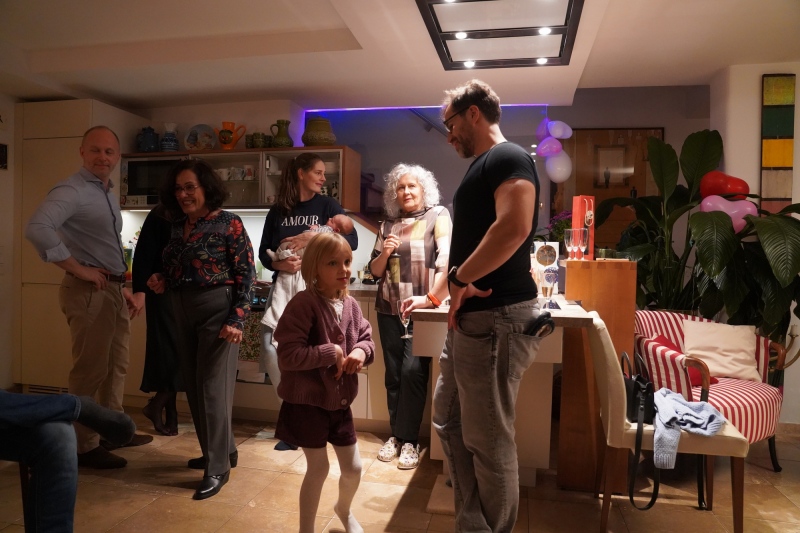 At the kitchen