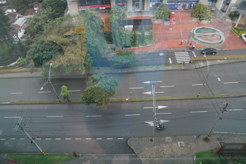 El otro día, vista matinal por la ventana del hotel