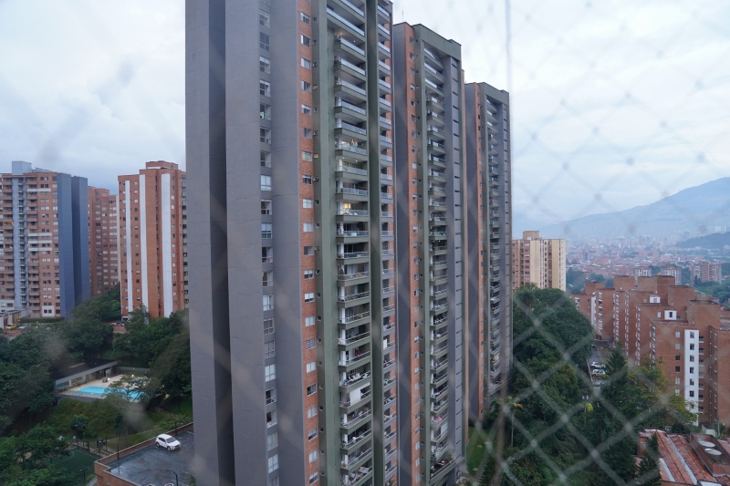 Vista del balcón del apartamento de Mario