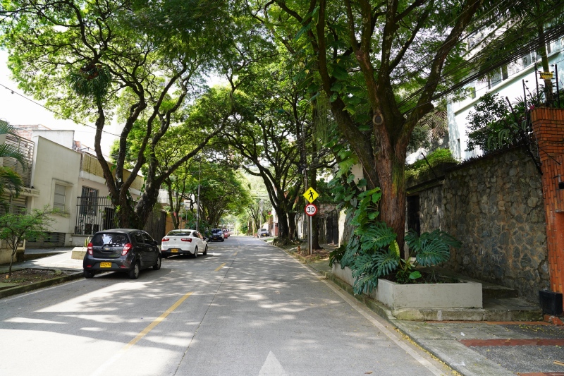 Calle frente a la casa