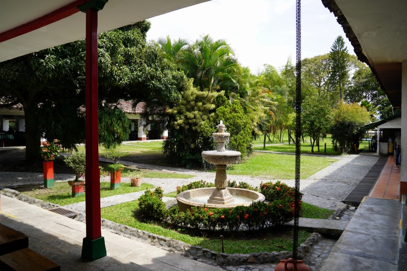 Patio de una clásica Hacienda Valluna