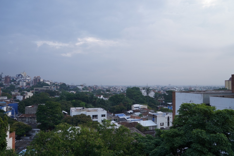 Vista matinal por el balcón antes del desayuno
