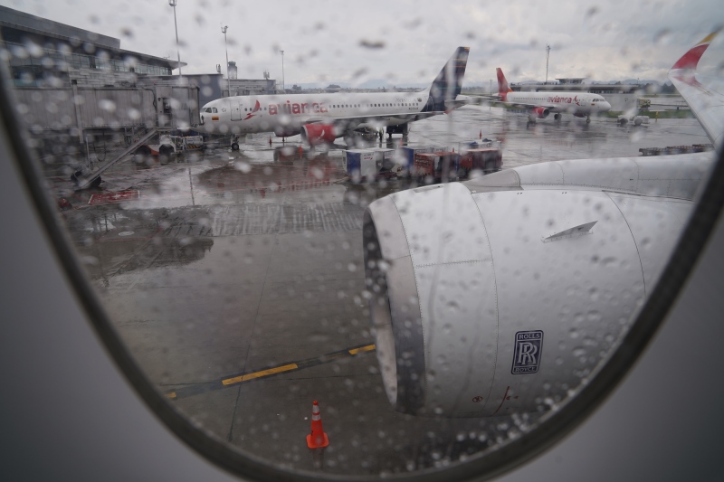 Lluvia en Bogotá antes de salier