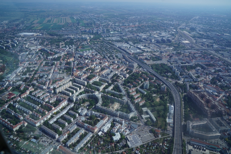Floridsdorf, with Highway torwards Prague
