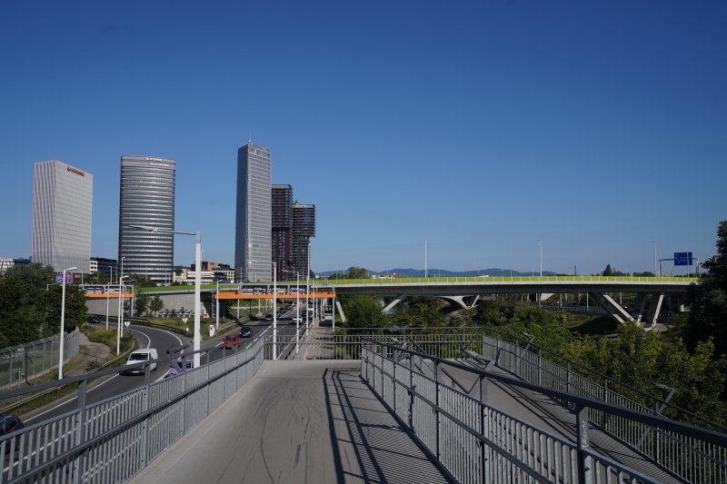 Rampe Gaswerksteg - Abfahrt auf Treppelweg Donaukanal, RFB Schwechat