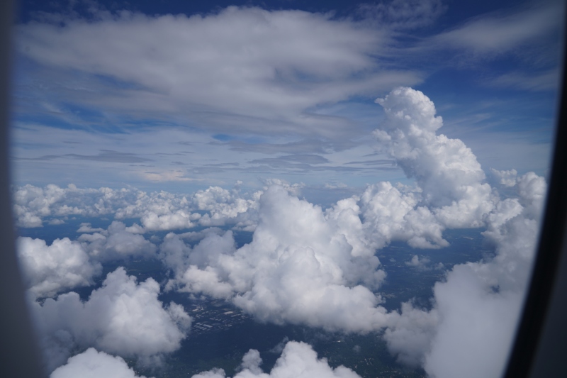 Shortly before landing at CLT