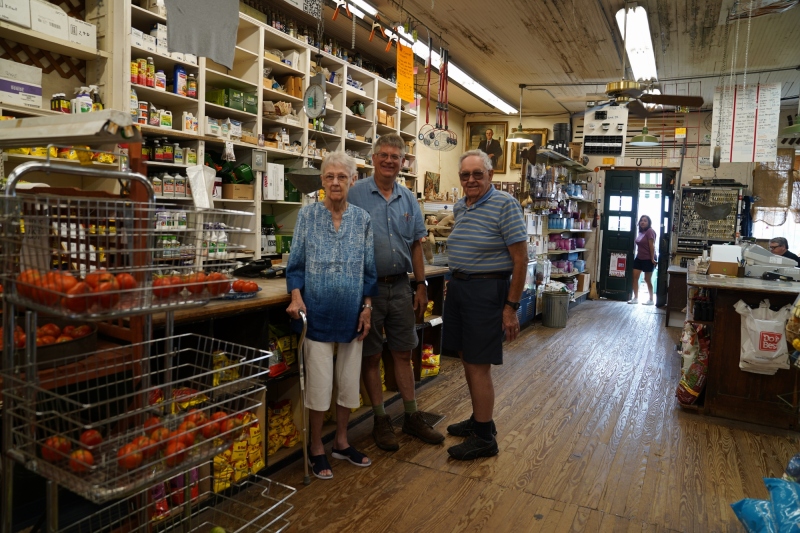 Visiting the famous Renfrow-store in the historic center ofMatthews