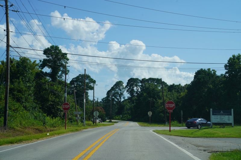 After a short nap, on my way to Bob´s house, 207 Colombine Crossing, Pollocksville