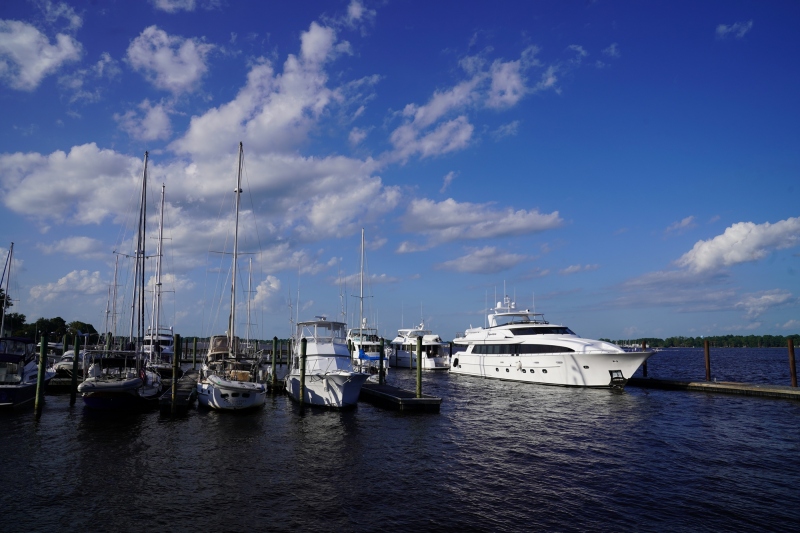 At the harbor near Persimmonds restaurant