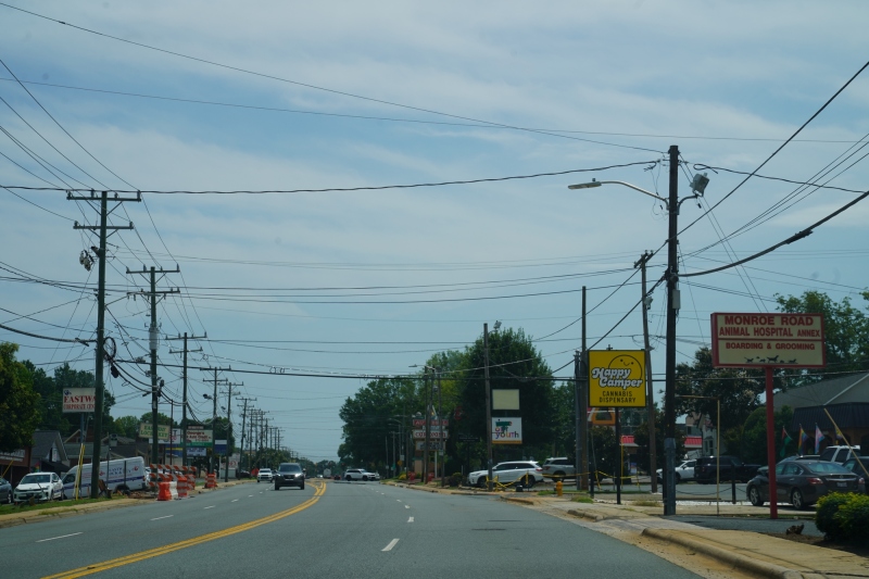 Driving, i.e.-being driven back to Matthews