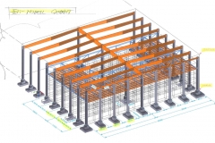 UHM FEM Modell Bestand und Umbau ( Einbau Bürogeschoss )