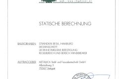 MET Auszug Statische Berechnung