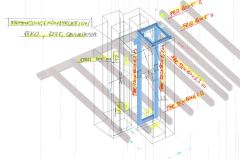 DOM FEM Modell Abfangkonstruktion - Axo