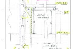 DOM Schnitt Abbruch Kaminschacht  auf dem leider die Deckenträme aufliegen :-(