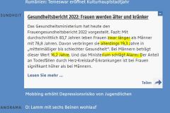 2023-02-16  die Damen leben also i.M. 64,4 Jahre ´gut´ , die Männer dagegen nur 62,6, also fast 2 Jahre weniger. Alles in Ordnung !