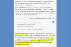 2023-04-06  auch Hyänen sind keine unreinen Tiere,  i.e. halal, der Profet soll sie nach der Überlieferung geliebt haben