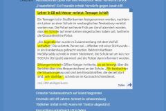 2023-07-10  ich bete zu Allah, dass der Jugendliche nicht Mohammed heißt, sonst brennen die Christen wieder zig Moscheen nieder