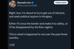 2025-02-20  Gonzalo Lira, RIP, Vlad Zelensky FYU.