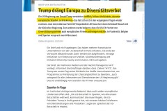 2025-04-01  Diversitätsverbot, auf  Altdeutsch, Verbot der Diskriminierung d.h. der Bevorzugung auf Basis von Geschlecht, Hautfarbe und diverser Besonderer Bedürfnisse