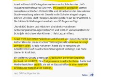 2025-04-09  das UN-Palästinenser*innenhilfswerk kollaboriert mit zertifizierten Terrorist*innen, eine Sensation - für Leute mit IQ unter 80