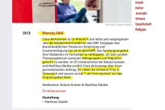 2025-04-12  die ORF-Minderheitenredaktion geleitet von einer ur- schwarzen Ur-Wienerin,  mir kommen diverse Freudentränen