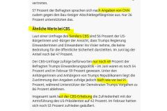 2025-07-20  dem Vernehmen nach waren das repräsentative Umfragen unter CNN-  und CBS-Mitarbeitern