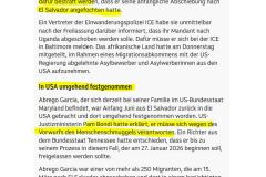 2025-08-23  Abrego, der notorische Familienvater, reist nunmehr nach Uganda, wie schön für uns Daheimgebliebenen