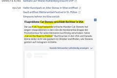 2025-09-30  außerhalb von Journalistenkreisen ist der besagte Künstler übrigens als Yusuf Islam bekannt