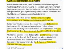 2025-12-15 schon 4,8 Mio österrichische Digitalsklaven, Gratulation ! ( der Moloch registriert jede Transaktion und jede Bewegung des Untertans )