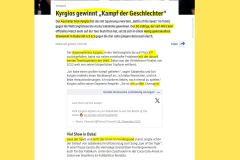 2025-12-29 Nr. 671, untrainiert, schlägt, wenig spektakulär, die Nr. 1 aber Geschlecht ist und bleibt ein soziales Konstrukt